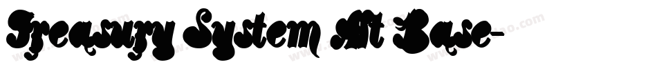 Treasury System Alt Base字体转换
